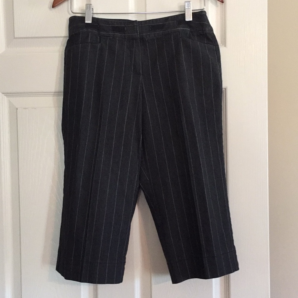 Larry Levine dress crop stretch pants slacks